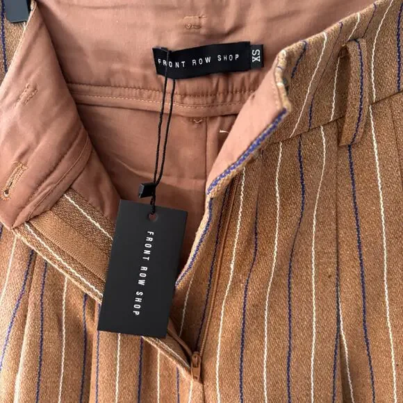 Front Row Shop NWT Pleated Cuffed Trouser Pants - Picture 4 of 6